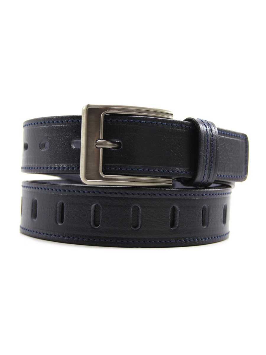Д40 Belt Premium кожа синий Д40339-0202